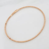 Pulso Aro Diamantado 2.80 g / 17 cm / 1.7 mm Oro Rosa 18K