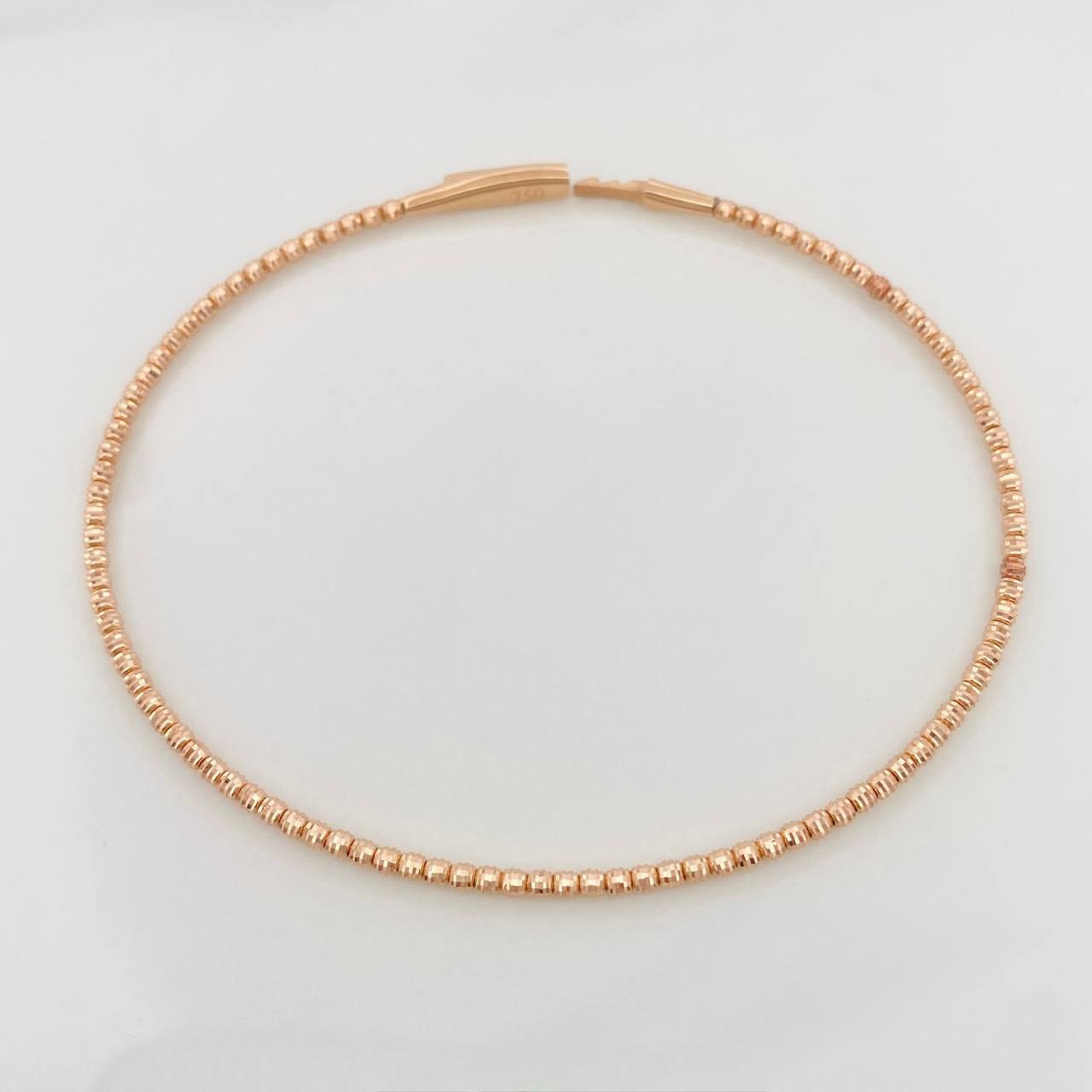 Pulso Aro Diamantado 2.80 g / 17 cm / 1.7 mm Oro Rosa 18K