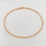 Pulso Aro Diamantado 2.80 g / 17 cm / 1.7 mm Oro Rosa 18K