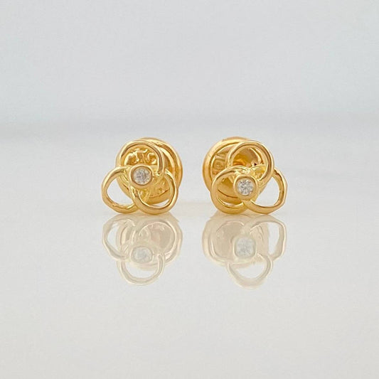 Topos Flor Espiral 0.75 g / 5.7 mm Oro Amarillo 18K