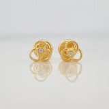 Topos Flor Espiral 0.75 g / 5.7 mm Oro Amarillo 18K