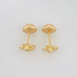 Topos Flor Espiral 0.75 g / 5.7 mm Oro Amarillo 18K