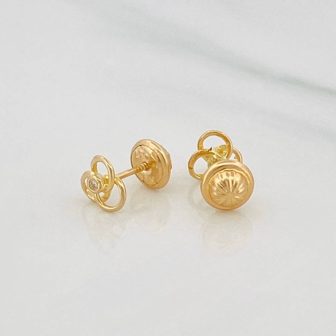 Topos Flor Espiral 0.75 g / 5.7 mm Oro Amarillo 18K