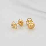 Topos Flor Espiral 0.75 g / 5.7 mm Oro Amarillo 18K