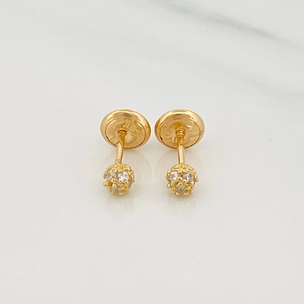 Topos Bola Dorada 0.8 g / 3.4 mm Oro Amarillo 18K