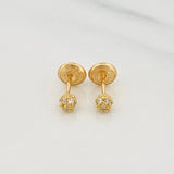 Topos Bola Dorada 0.8 g / 3.4 mm Oro Amarillo 18K