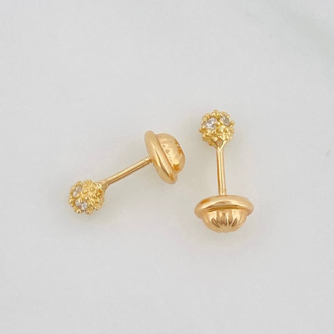 Topos Bola Dorada 0.8 g / 3.4 mm Oro Amarillo 18K