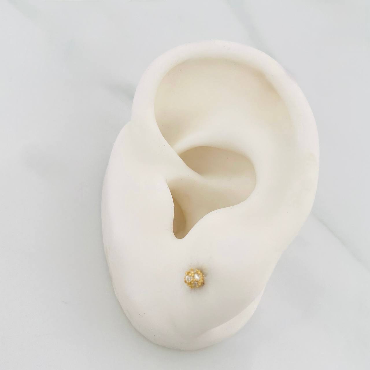 Topos Bola Dorada 0.8 g / 3.4 mm Oro Amarillo 18K