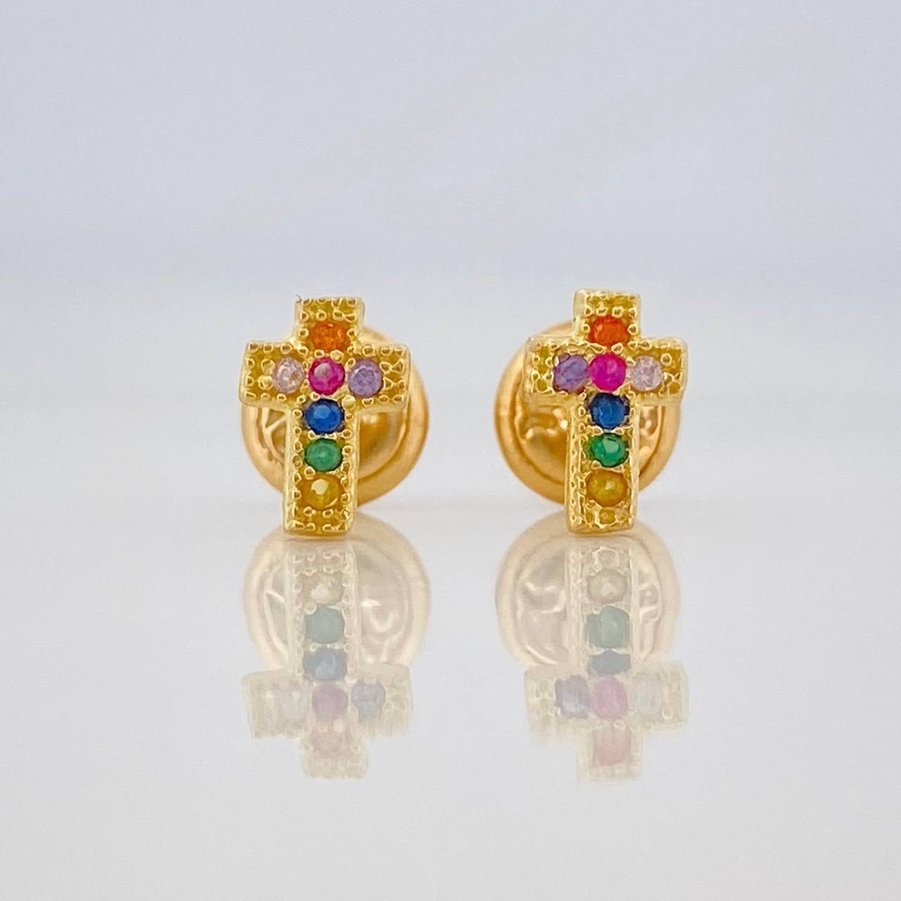 Topos Cruz 0.8 g / 6.92 mm Oro Amarillo 18K
