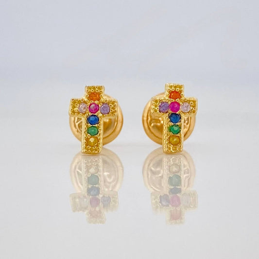 Topos Cruz 0.8 g / 6.92 mm Oro Amarillo 18K