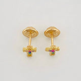 Topos Cruz 0.8 g / 6.92 mm Oro Amarillo 18K