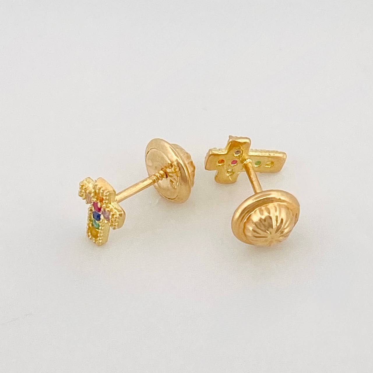 Topos Cruz 0.8 g / 6.92 mm Oro Amarillo 18K