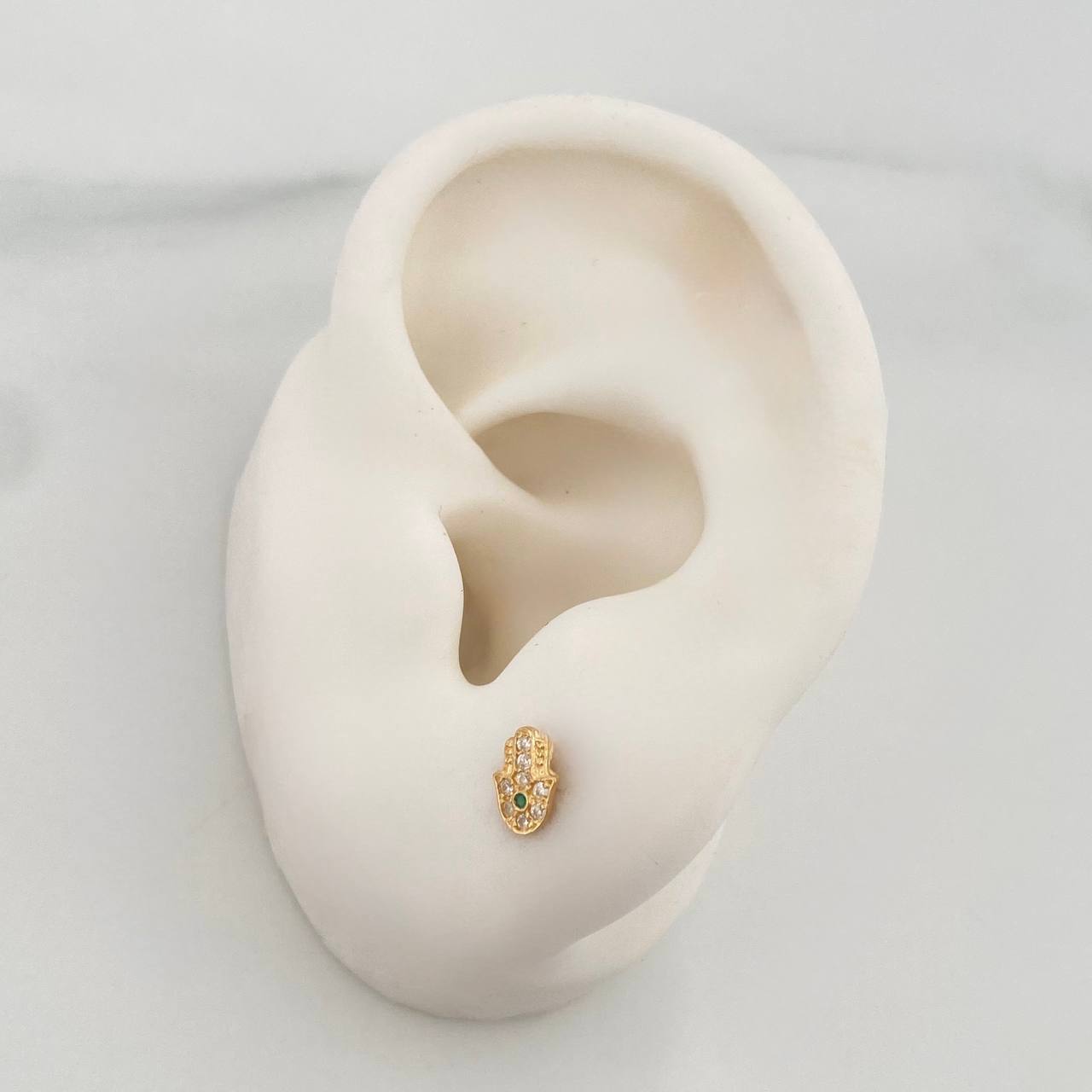 Topos Mano Hamsa 0.8 g / 6.6 mm Oro Amarillo 18K