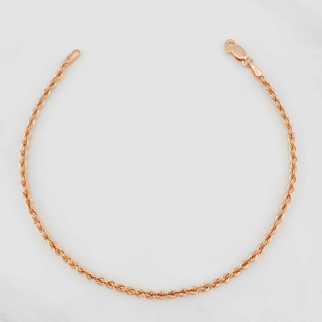 Pulso Lazo 1.5g / 19.3cm / 2.15mm Oro Rosa 18K
