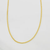 Cadena Cubana 2g / 60cm / 1.3mm Oro Amarillo 18K
