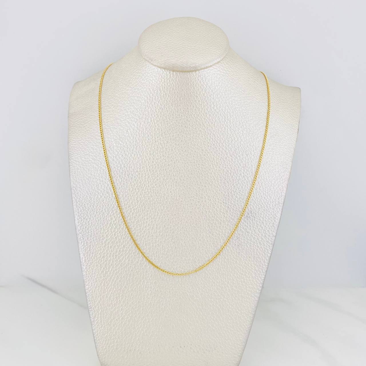 Cadena Cubana 2g / 60cm / 1.3mm Oro Amarillo 18K