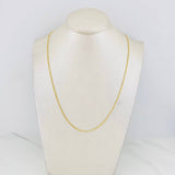 Cadena Cubana 2g / 60cm / 1.3mm Oro Amarillo 18K