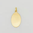 Dije Placa Ovalada 0.8g / 1 in Oro Amarillo 18K