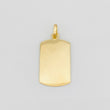 Dije Placa Rectangular Ovalada 0.95g / 1 in Oro Amarillo 18K