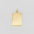 Dije Placa Cuadrada 1g / 1 in Oro Amarillo 18K