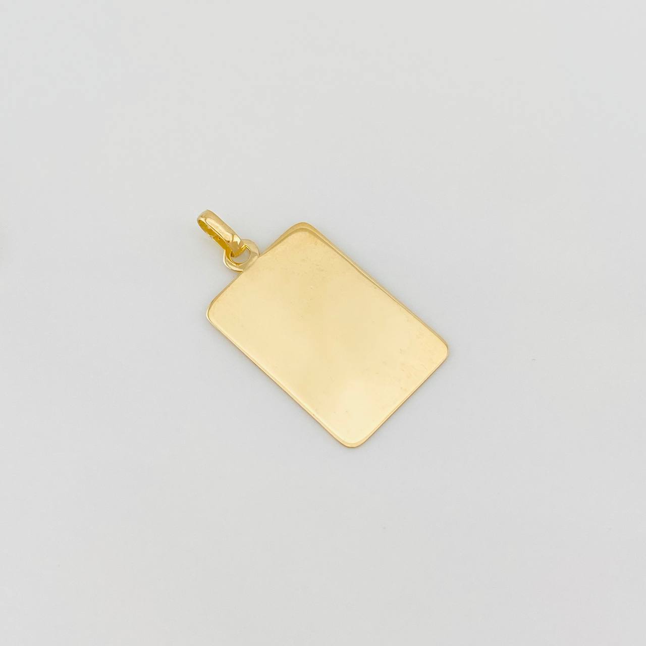 Dije Placa Cuadrada 1g / 1 in Oro Amarillo 18K