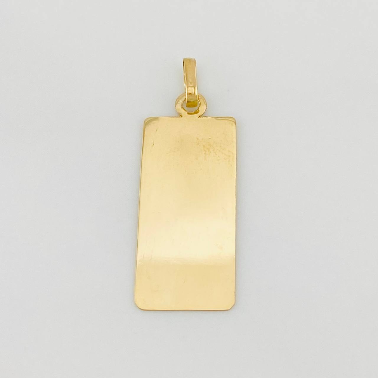 Dije Placa Rectangular 1g / 3cm Oro Amarillo 18K