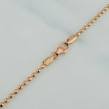 Cadena Militar Diamantado 7.95 g / 60.05 cm / 1.65 mm Oro Rosa 18K