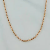 Cadena Militar Diamantado 7.95 g / 60.05 cm / 1.65 mm Oro Rosa 18K