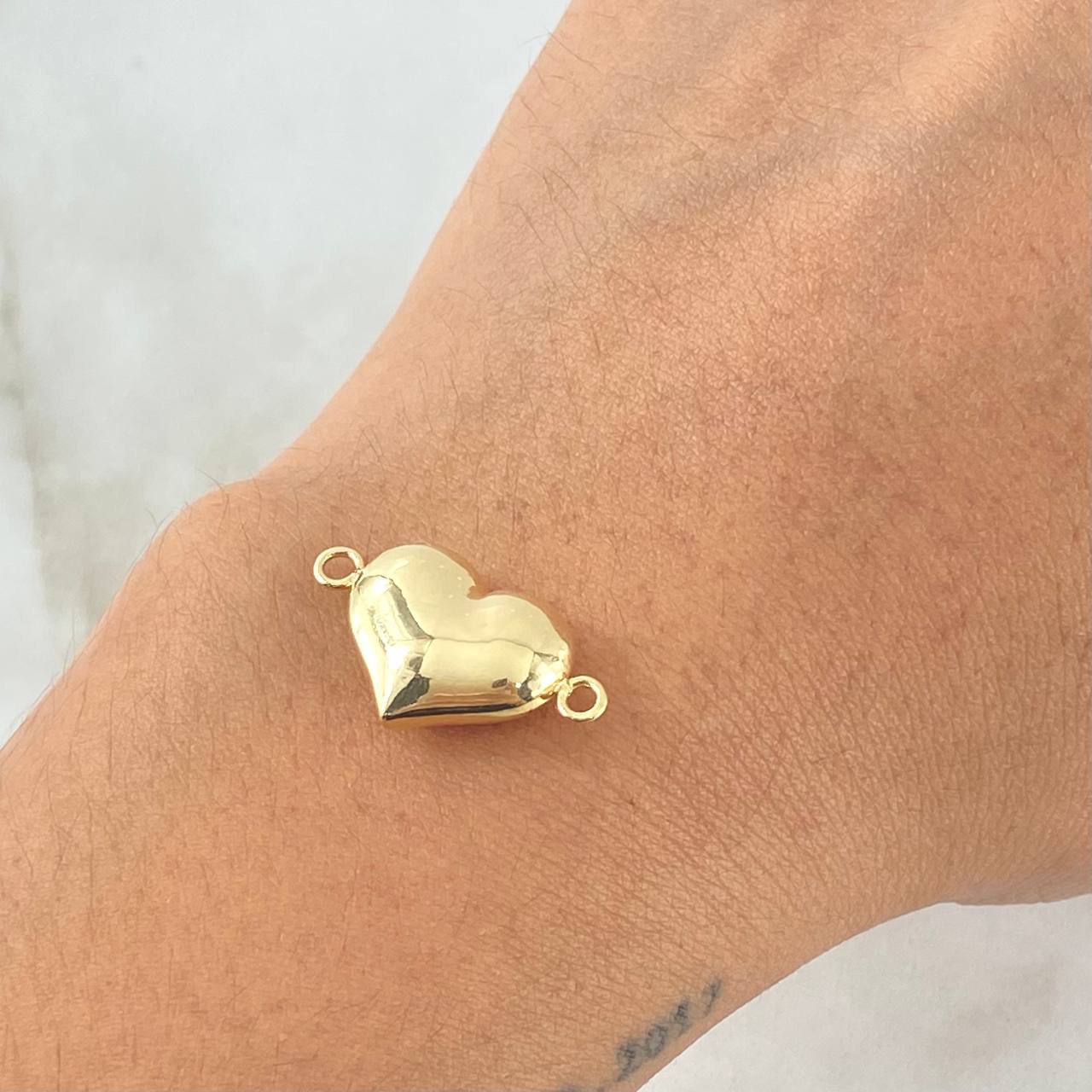 Herraje Corazón Troquelado 1gr / 2cm / Oro 18K