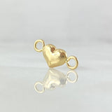 Herraje Corazón Troquelado 0.3gr / 1.3cm / Oro 18K