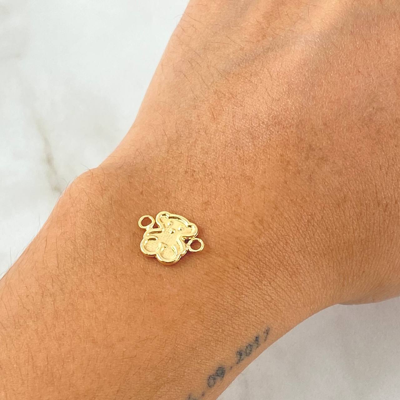 Herraje Oso TS 0.7gr / 1.4cm / Oro 18K