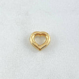 Herraje Silueta Corazón 0.3gr / 0.8cm / Oro 18K
