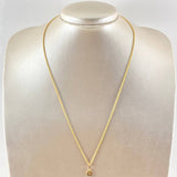 Set Cadena Lazo 1gr / 50cm + Dije Flor Mandala 0.55gr / 1.55gr / Circon Naranja Oro 18K (Oferta) -
