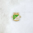 Herraje Atletico Nacional 1.55gr / 1.5cm / Oro Amarillo 18K