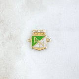 Herraje Atletico Nacional 1.55gr / 1.5cm / Oro Amarillo 18K