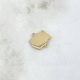 Herraje Atletico Nacional 1.55gr / 1.5cm / Oro Amarillo 18K