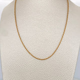 Cadena Aro Seguido 4.15gr / 41cm / 1.35mm Oro Amarillo +3 18K $
