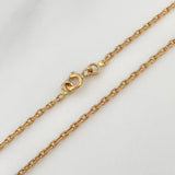 Cadena Aro Seguido 4.15gr / 41cm / 1.35mm Oro Amarillo +3 18K $