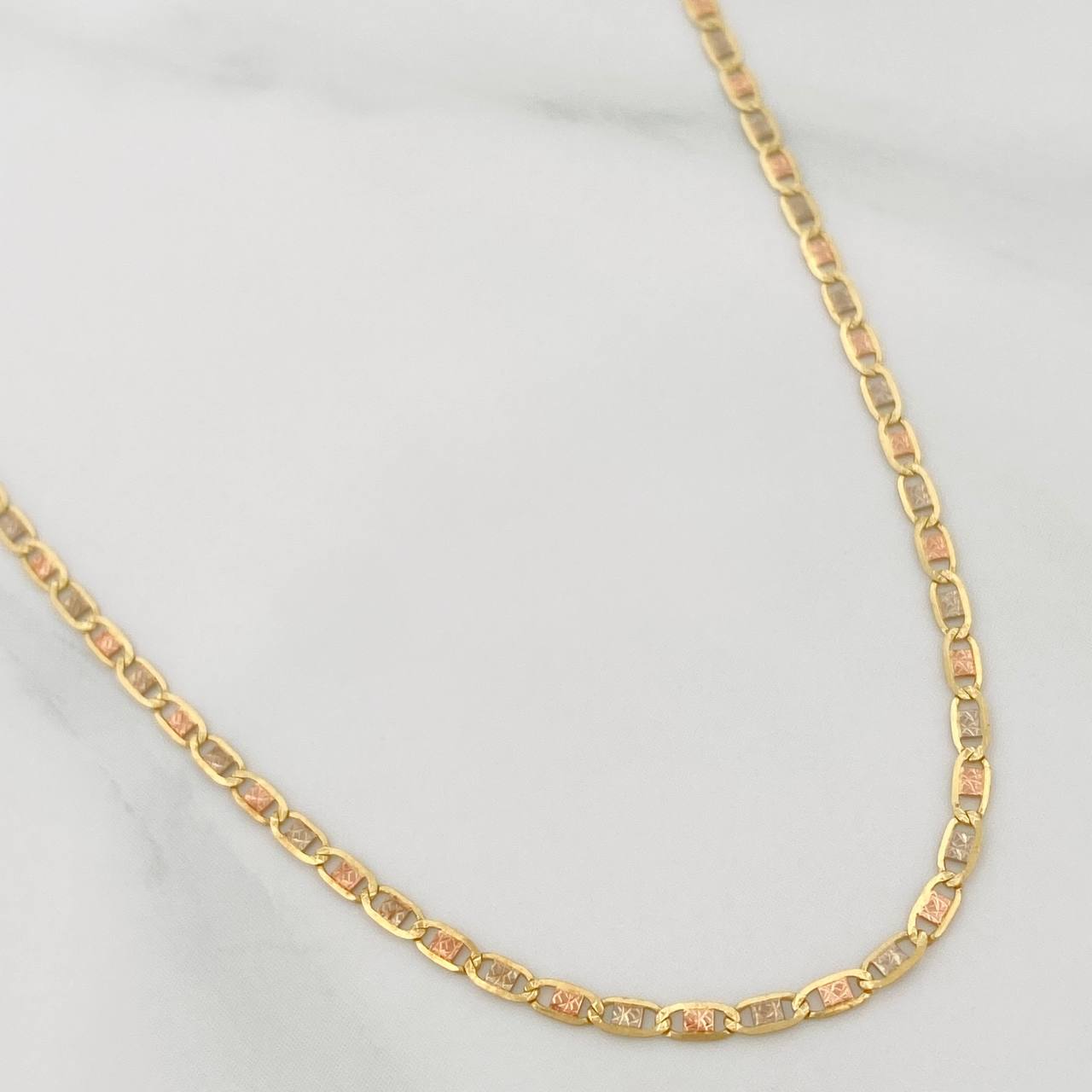 Cadena Escalera Plana 2gr / 45cm / 1.65mm Tres Oros +3 18K $