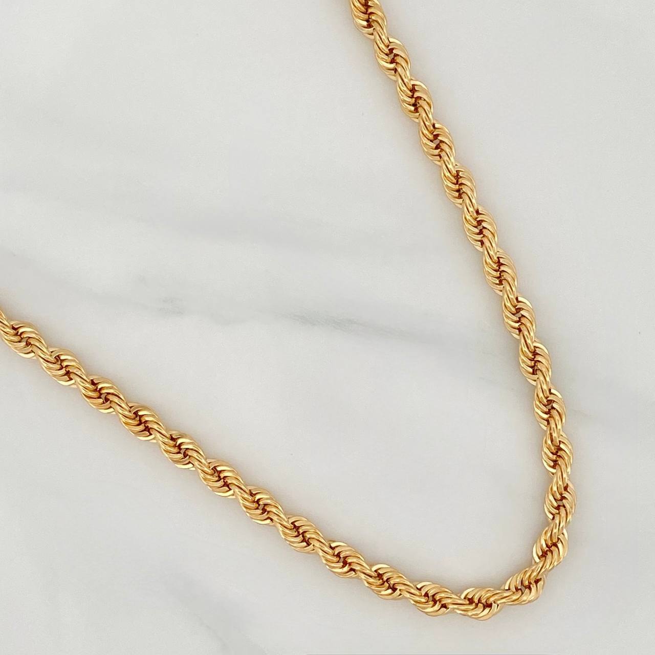 Cadena Lazo 14gr / 60cm / 4mm Oro Amarillo +3 $