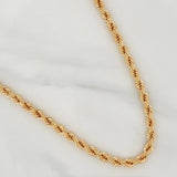 Cadena Lazo 14gr / 60cm / 4mm Oro Amarillo +3 $