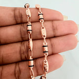 Pulso Rustico Corona 5.2gr / 21.1cm / 4.75mm Oro Rosa 18K $