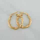 Candongas Kari 1.85gr / 2.3cm / Oro Amarillo 18K %