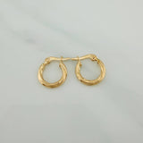 Candongas Mary 0.85gr / 1.4cm / Oro Amarillo 18K %