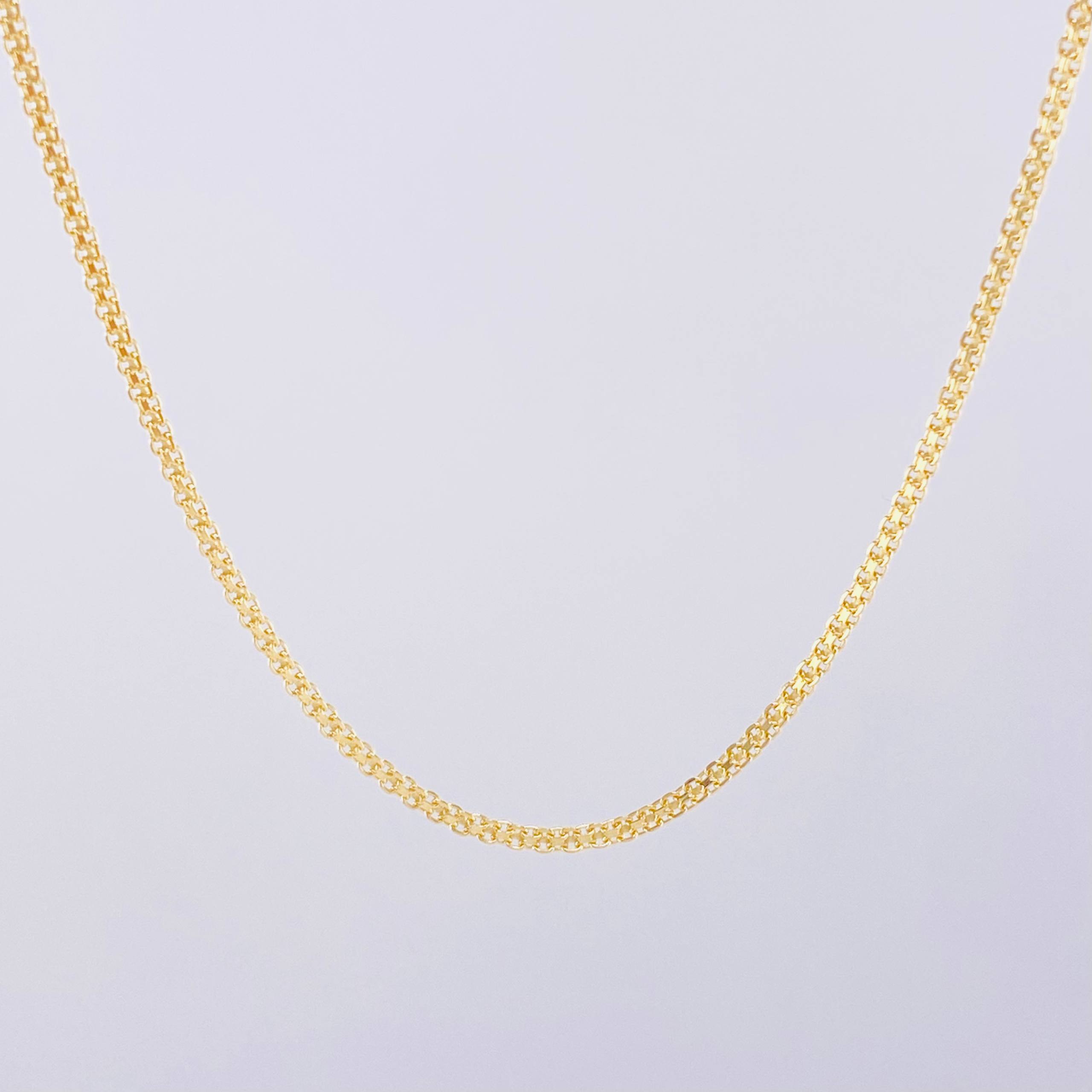 Cadena China 2.55g / 45cm / 1.4mm Oro Amarillo 18K