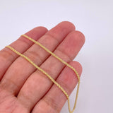 Cadena China 2.55g / 45cm / 1.4mm Oro Amarillo 18K