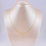 Cadena China 2.55g / 45cm / 1.4mm Oro Amarillo 18K