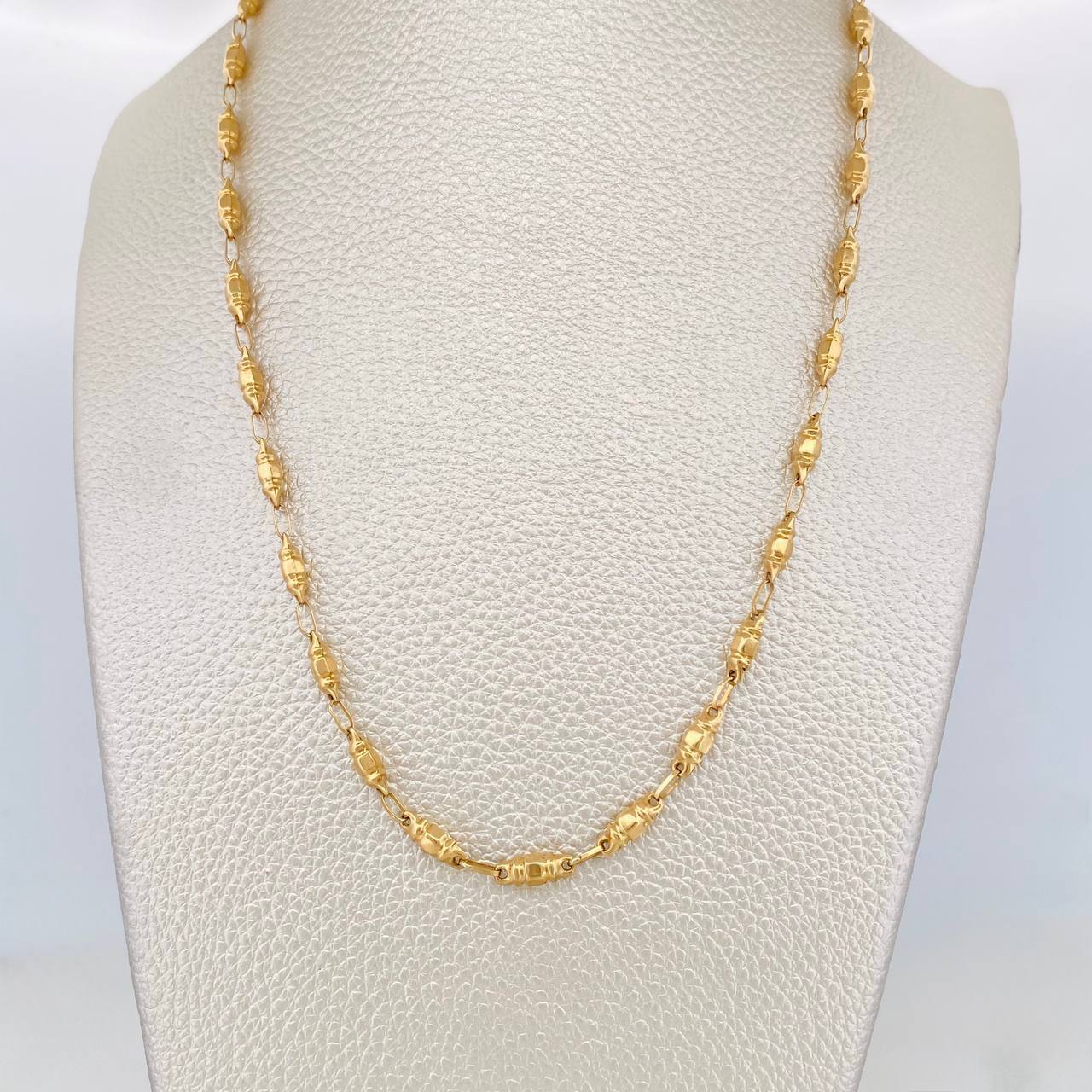Cadena Rustica Barril 7.75 g / 60.1 cm / 3.63 mm Oro Amarillo 18K
