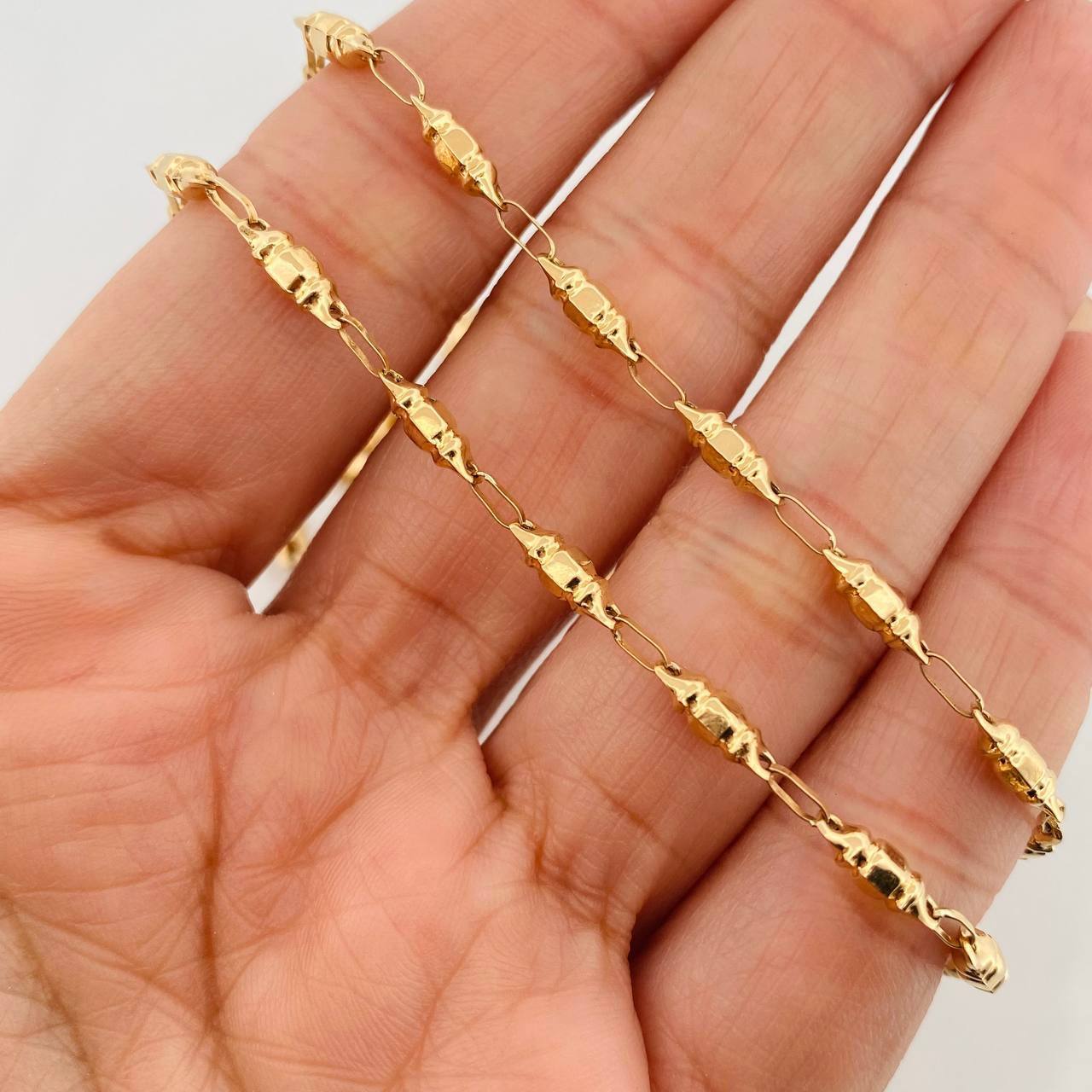 Cadena Rustica Barril 7.75 g / 60.1 cm / 3.63 mm Oro Amarillo 18K