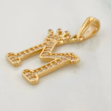 Dije Corona Letra M 1.5 g / 2.4 cm Oro Amarillo 18K